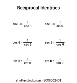 reciprocal identities in trigonometry vector