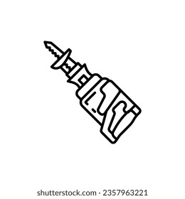 Reciprocating Saw icon in vector. Logotype