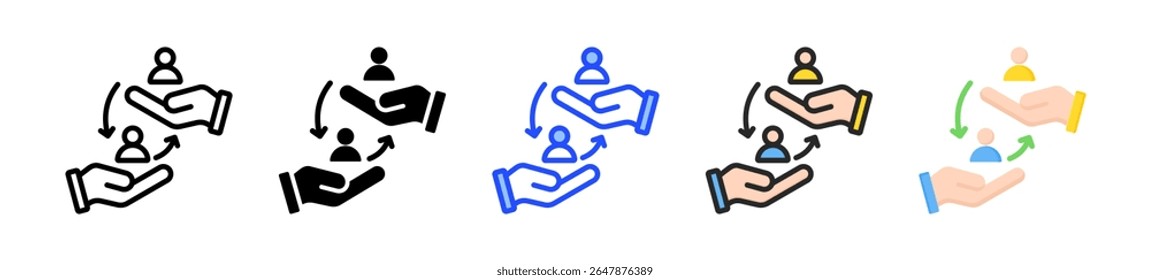 Reciprocity Icon Collection With Multiple Styles