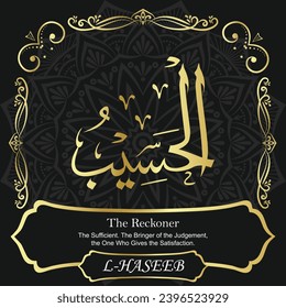 The Reckoner. The Sufficient. The Bringer of the Judgement, the One 
Who Gives the Satisfaction.