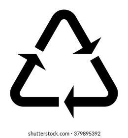 Reclamation. Recycle. Vector sign.