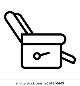 Recliner Chair Icon Element For Design