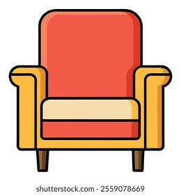 Recliner chair vector design and modern illustration 