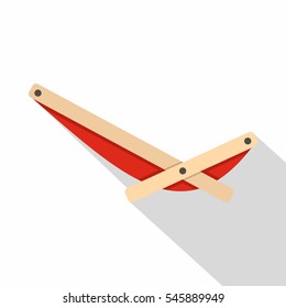 Recliner icon. Flat illustration of recliner vector icon for web