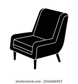 A recliner icon icon Vector art