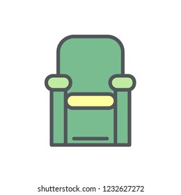 recliner vector icon