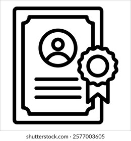 Recognition Award Icon Element For Design