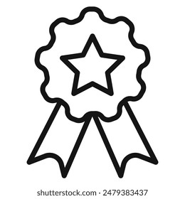 Recognition Badge Icon Perfect for Awards and Achievements