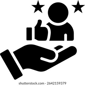 Recognition Icon Glyph Vector Illustration
