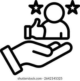 Recognition Icon Outline Vector Illustration