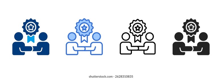 Recognition Icon Set Different Style Collection