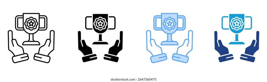 Ícone de reconhecimento define coleção de vários estilos