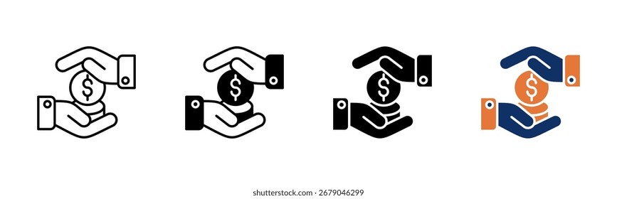 Coleção de vários estilos da folha de ícone de reconhecimento
