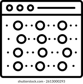 Recognition Line Vector Icon Design