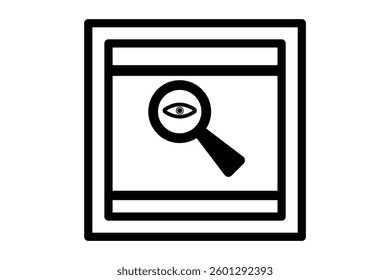 Recognition, scan identification icon. eye security icons collection. Vector design eps 10. scan icon.