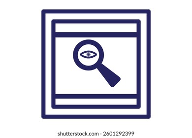 Recognition, scan identification icon. eye security icons collection. Vector design eps 10. scan icon.