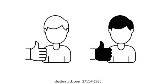 Icono de conjunto de reconocimiento con Vector de fondo blanco