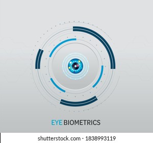 sistema de reconocimiento, biometría ocular en vector