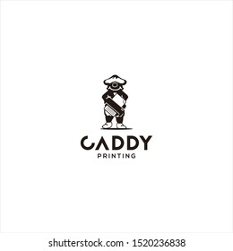 recognizable people or property for Caddy printing  logo design