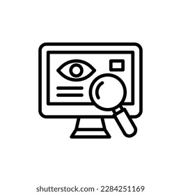 Recognization icon in vector. Illustration