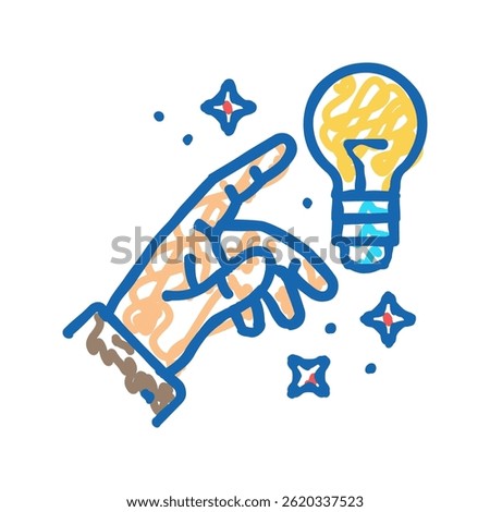 recognize opportunities doodle icon sketch vector. recognize opportunities sign. isolated symbol illustration