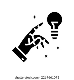 reconocer oportunidades glifo vector de icono. signo de oportunidades de reconocimiento. ilustración de símbolo aislado