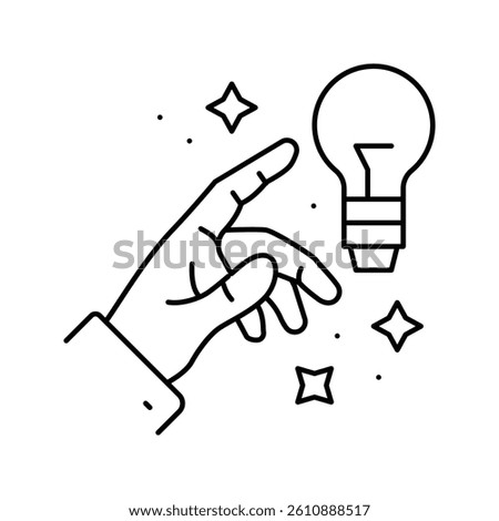 recognize opportunities line icon vector. recognize opportunities sign. isolated contour symbol black illustration