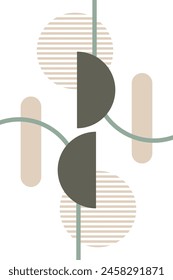 Recolorable geometric shape vector element design