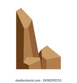 Recolorable stone vector elements design