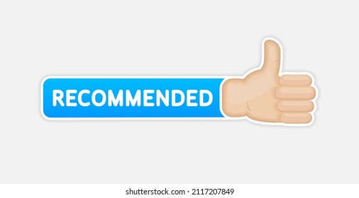 Recommend flat icon on white background. Blue label recommended