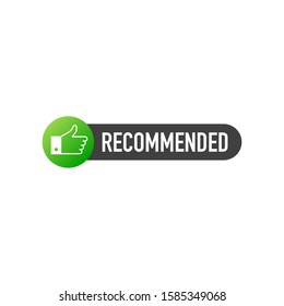 Recommend icon. Grey label recommended.