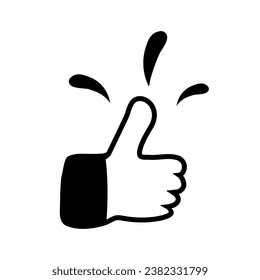 Recomiendo firmar, el símbolo del pulgar arriba, el súper icono. Mejor etiqueta de elección de negocio.