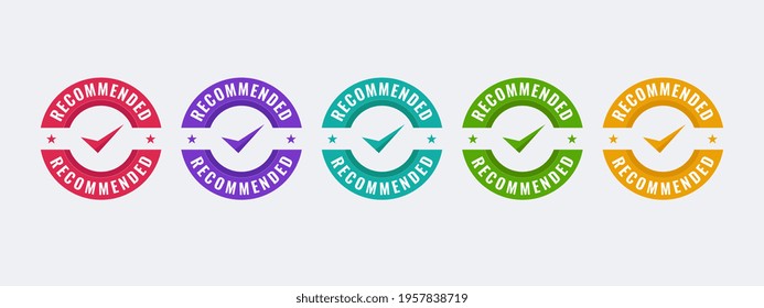 Recommend stamp vector illustration template. Design with modern shape and colorful.