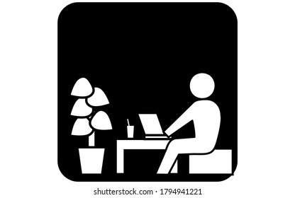 Recommend that you telework icon