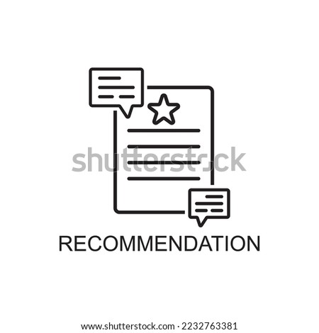 recommendation icon , business icon vector