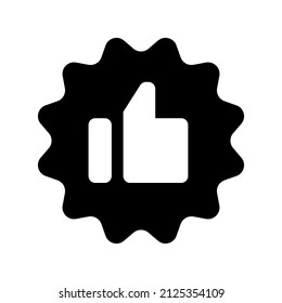 Recommendation icon isolated on white background