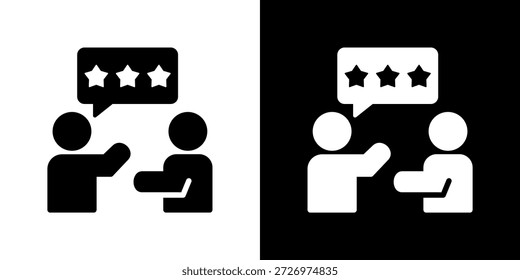 Conjunto de iconos de recomendación. Diseño De Línea Limpia Con Versiones Claras Y Oscuras Para Un Uso Versátil.