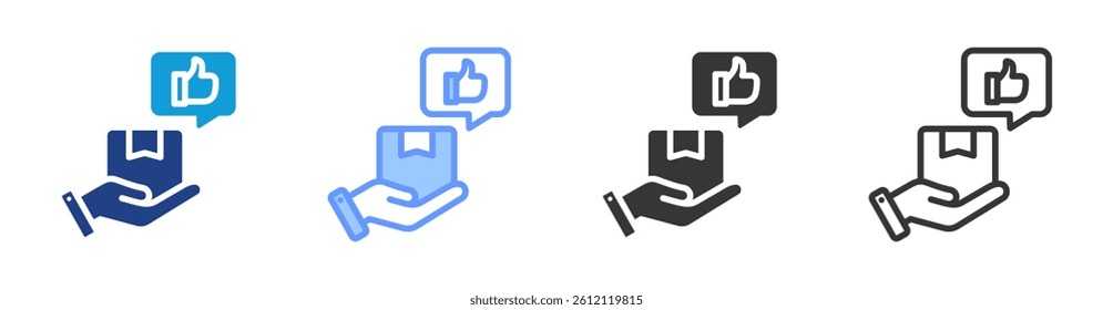 Recommendation icon set multiple style collection