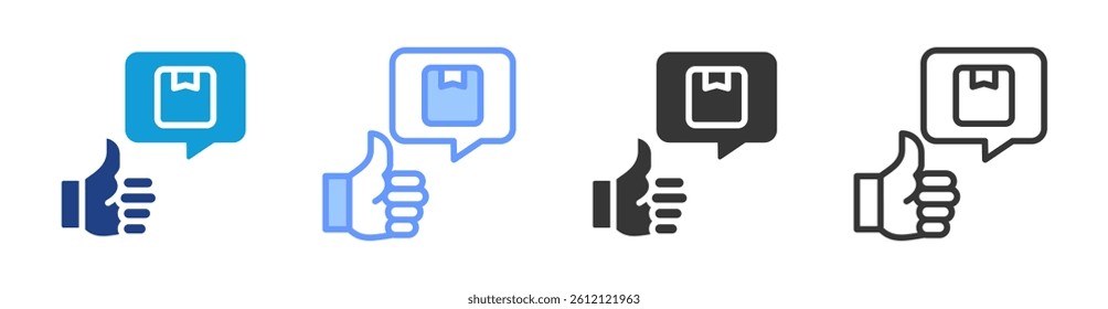 Recommendation icon set multiple style collection