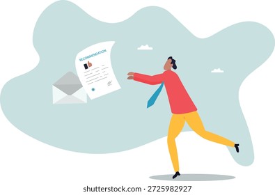 Carta de recomendación, documento de agradecimiento para solicitar nuevo trabajo, experiencia o garantía de cualificación, vida y empleo de las personas.