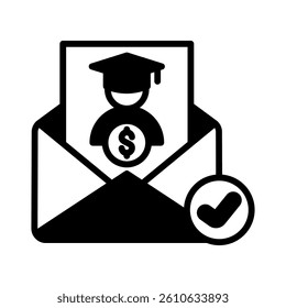 Recommendation Letter Icon Element for Design