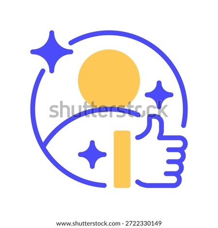 Recommendation Line Icon, Outline Symbol for Personal Referral, Suggested Service, Endorsement Advice, Quality Tip, and Selection Guidance. Vector Sign Icon.