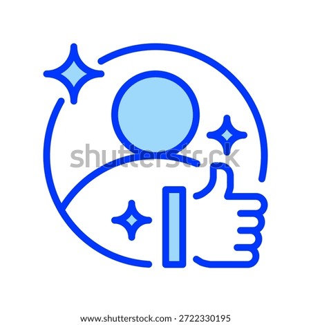 Recommendation Line Icon, Outline Symbol for Personal Referral, Suggested Service, Endorsement Advice, Quality Tip, and Selection Guidance. Vector Sign Icon.