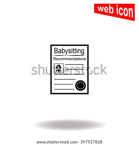 recommendation list babysitting nanny people work stock vector babysitting list
