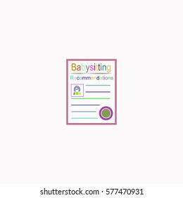 Recommendation list  icon Vector design. Colored illustration.