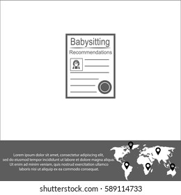 Recommendation list vector  icon.