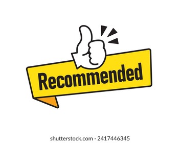 Recommendation recommended icon vector illustration
