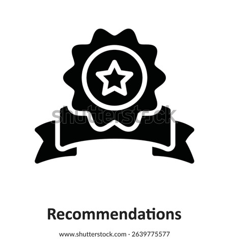 Recommendations Vector Icon which can easily modify or edit
