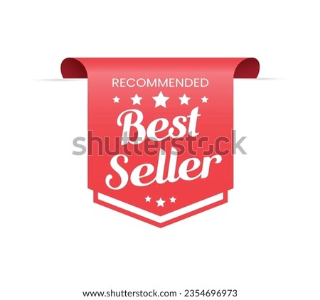 
Recommended best-seller label vector template 
