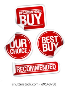 Recommended buy, our choice stickers set.